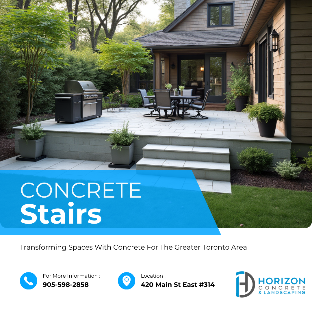 Concrete Patio Stairs