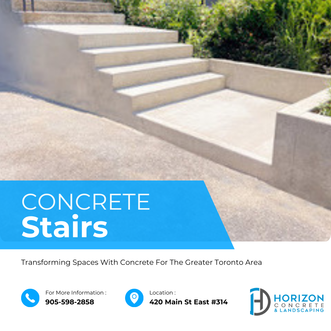Concrete White Stairs