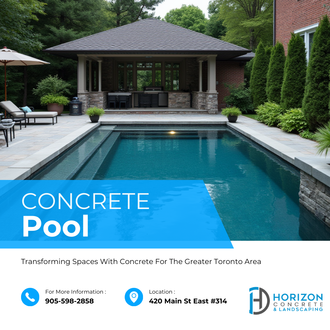 Outdoor Concrete Pools Hut