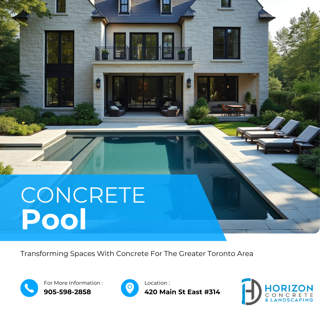 Suburban Concrete Pool