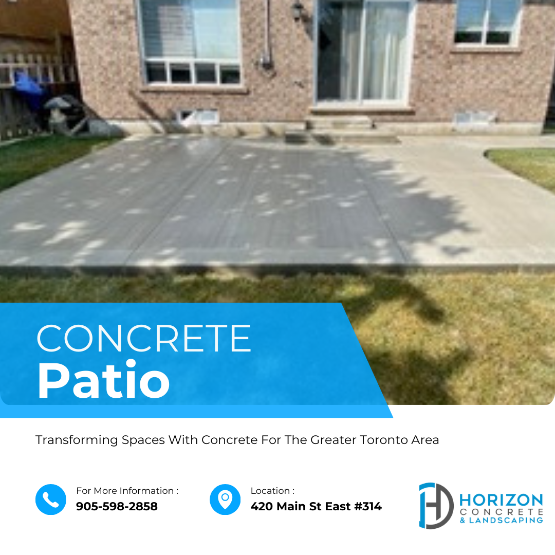 Concrete Patio Backyard